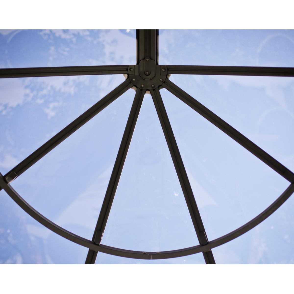 Lily French Door Awning 4 x 5 ft. Clear Panel | Palram-Canopia-Delightful Yard