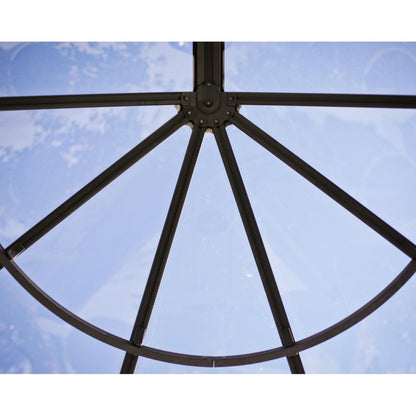 Lily French Door Awning 4 x 5 ft. Clear Panel | Palram-Canopia-Delightful Yard