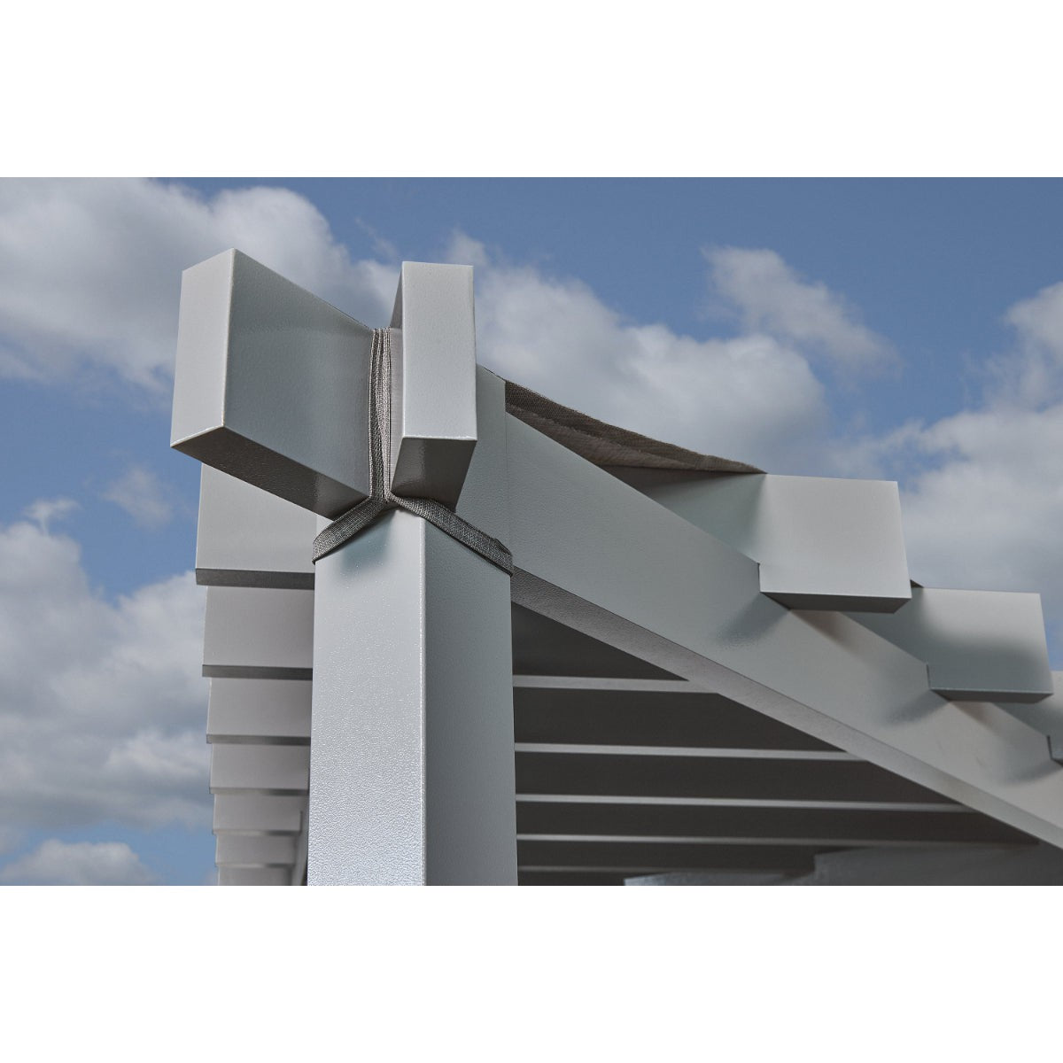 Lima 10 x 10 ft. Triangle Aluminum Pergola| Sojag-Delightful Yard