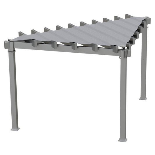 Lima 10 x 10 ft. Triangle Aluminum Pergola| Sojag-Delightful Yard