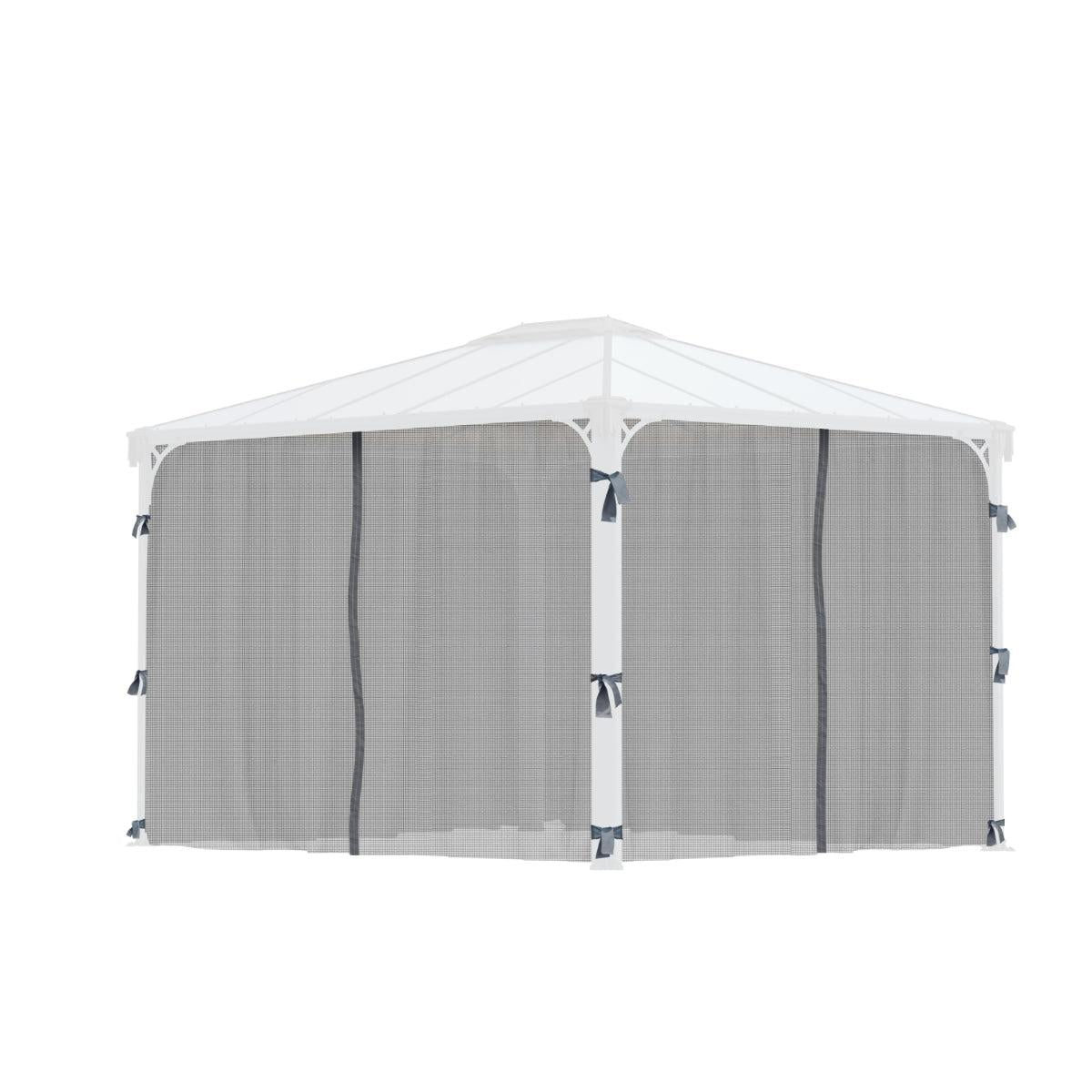 Milano 10 x 10 | Palermo 10 x 10 | Palermo 12 x 12 | Martinique 10 x 12 Gazebo Mosquito Netting Set | Palram-Canopia-Delightful Yard