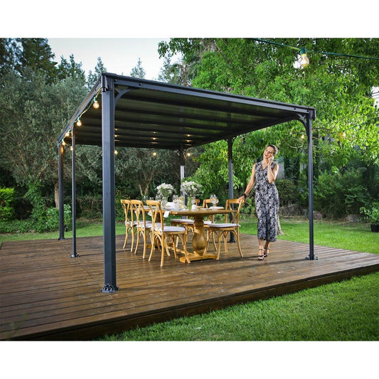 Milano 4300 Gazebo 10 x 14 ft.| Palram-Canopia - Delightful Yard