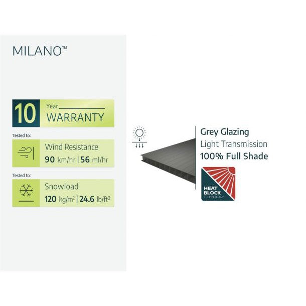Milano Aluminum Flat Roof Gazebo 10 x 14 ft.| Palram-Canopia-Delightful Yard