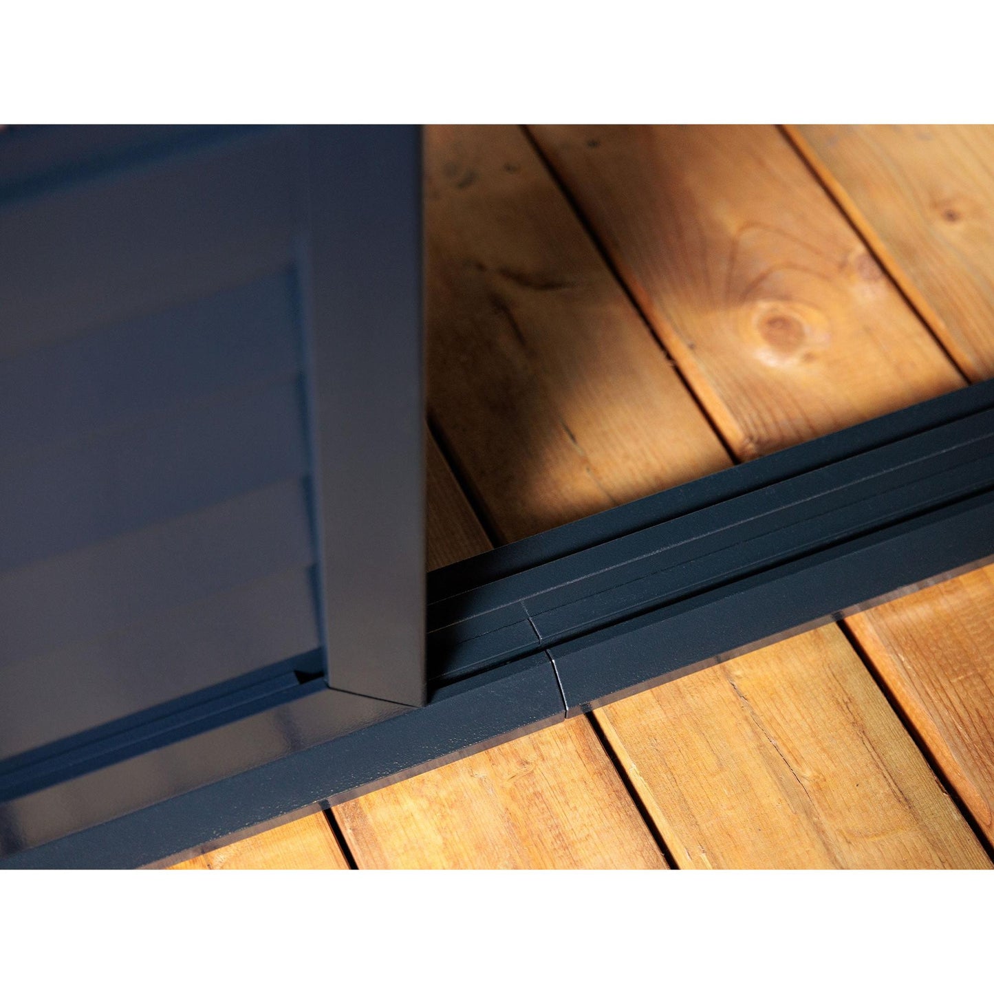 Myrdal Aluminum Solarium Metal Roof 11 x 14 ft. Black| Gazebo PenGuin-Delightful Yard