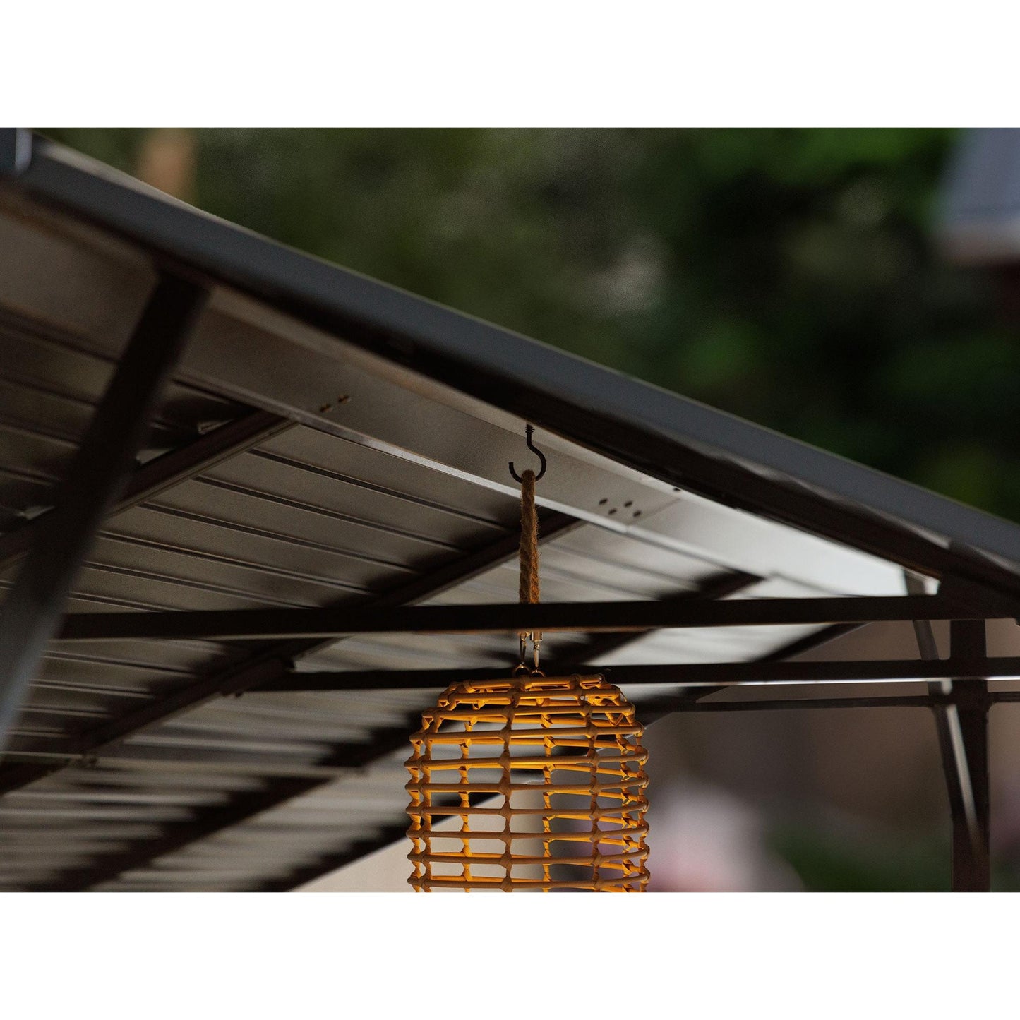 Myrdal Aluminum Solarium Metal Roof 11 x 14 ft. Black| Gazebo PenGuin-Delightful Yard