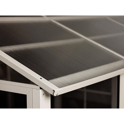 Myrdal Aluminum Solarium Polycarbonate Roof 11 x 14 ft. | Gazebo PenGuin-Delightful Yard