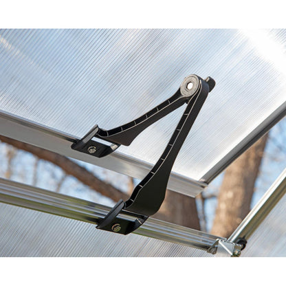 Mythos Polycarbonate Greenhouse 6 x 6 ft. Silver Frame | Palram-Canopia-Delightful Yard