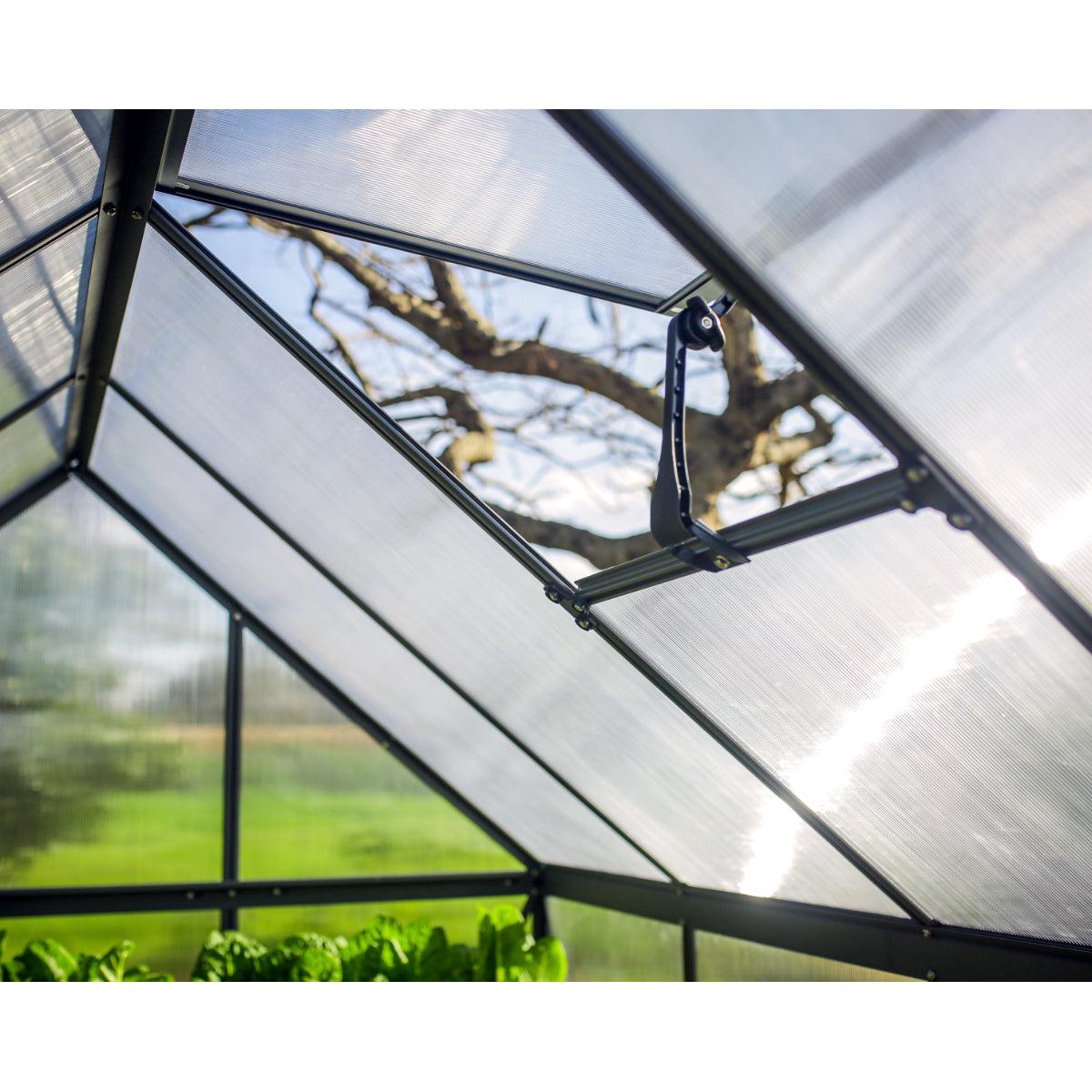 Mythos Polycarbonate Greenhouse 6 x 10 ft. Grey Frame | Palram-Canopia-Delightful Yard