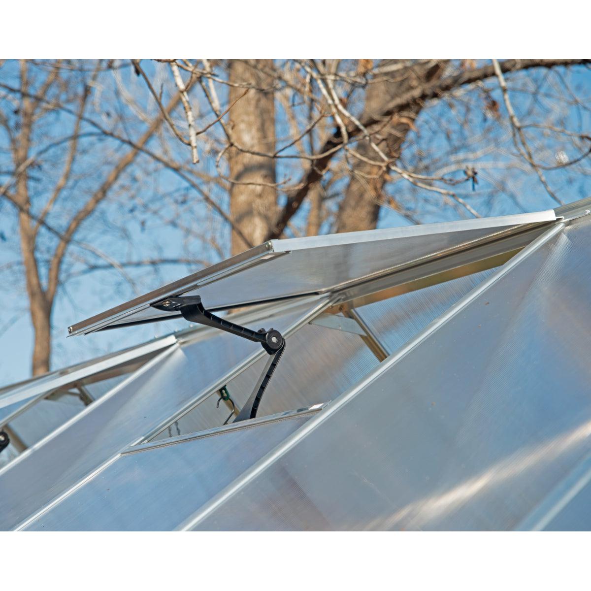 Mythos Polycarbonate Greenhouse 6 x 8 ft. Silver Frame | Palram-Canopia-Delightful Yard