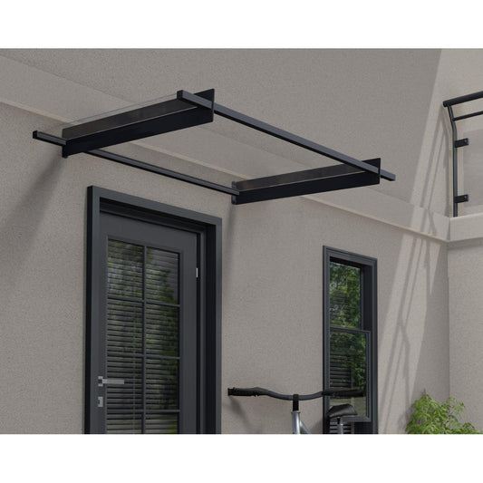 Nancy Door Awning 5 x 3 ft Clear Panel | Palram-Canopia-Delightful Yard