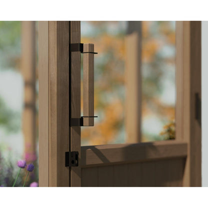 Natura Cedar Wood Polycarbonate Greenhouse 8 x 12 ft. | Palram-Canopia-Delightful Yard