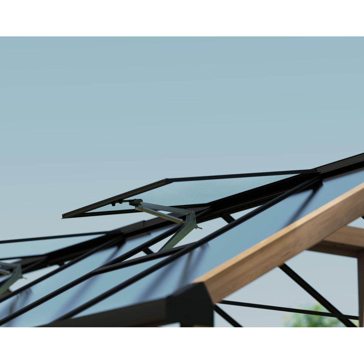 Natura Cedar Wood Polycarbonate Greenhouse 8 x 12 ft. | Palram-Canopia-Delightful Yard