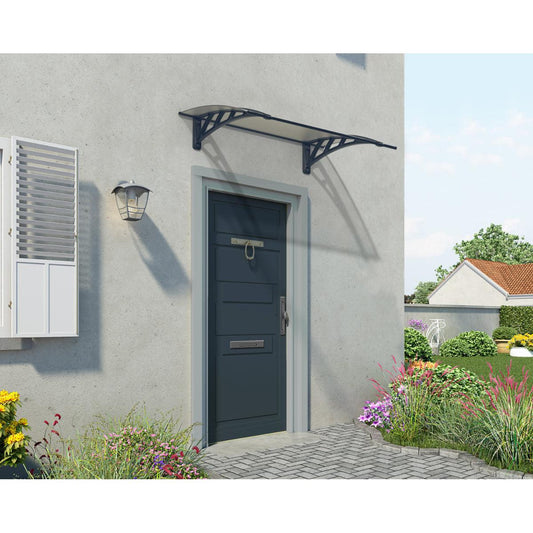 Neo Door Awning 4 x 2.5 ft TwinWall Panel | Palram-Canopia-Delightful Yard