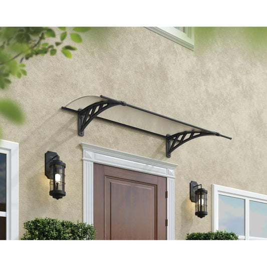 Neo Door Awning 4.5 x 2.8 ft TwinWall Panel | Palram-Canopia-Delightful Yard