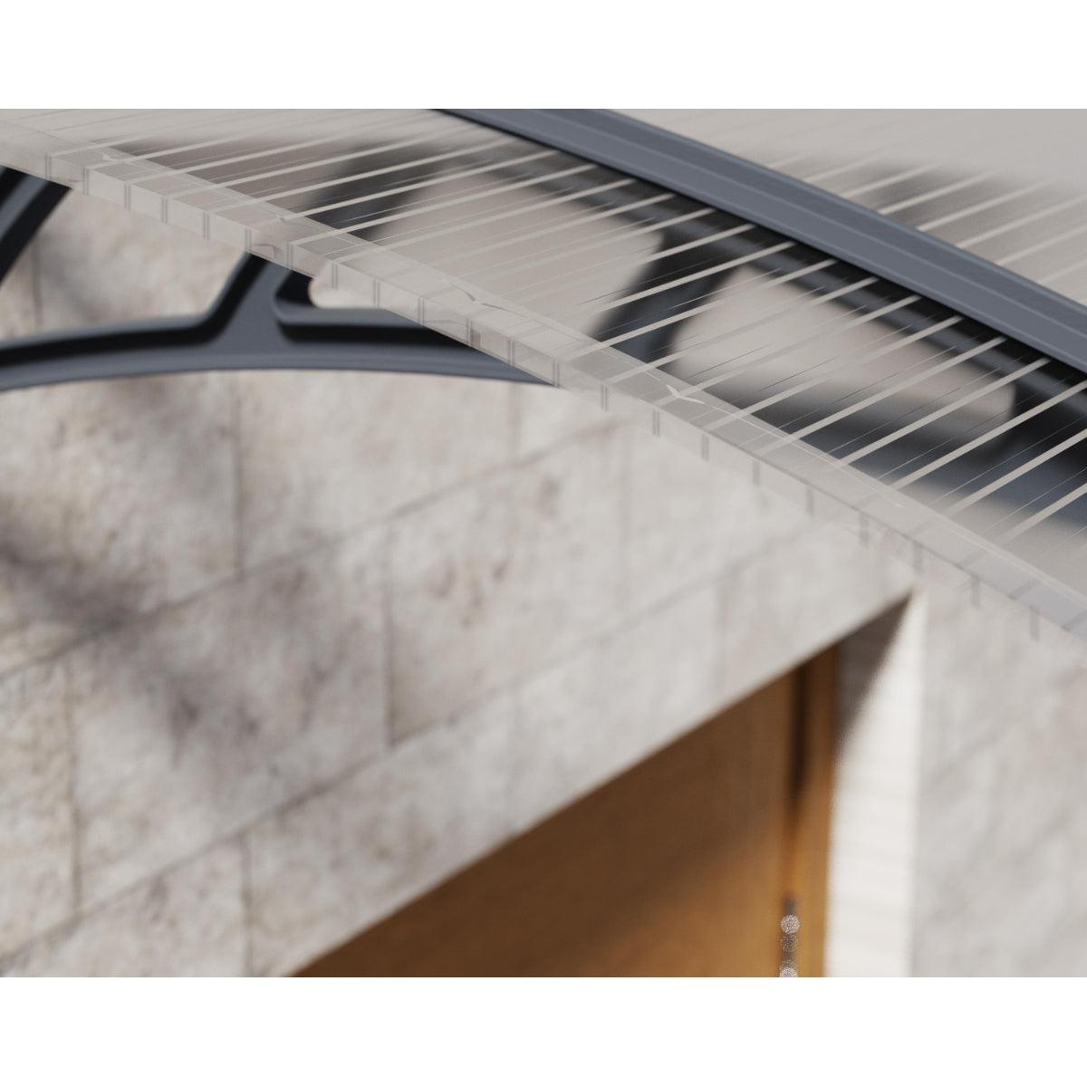 Neo Door Awning 4.5 x 2.8 ft TwinWall Panel | Palram-Canopia-Delightful Yard