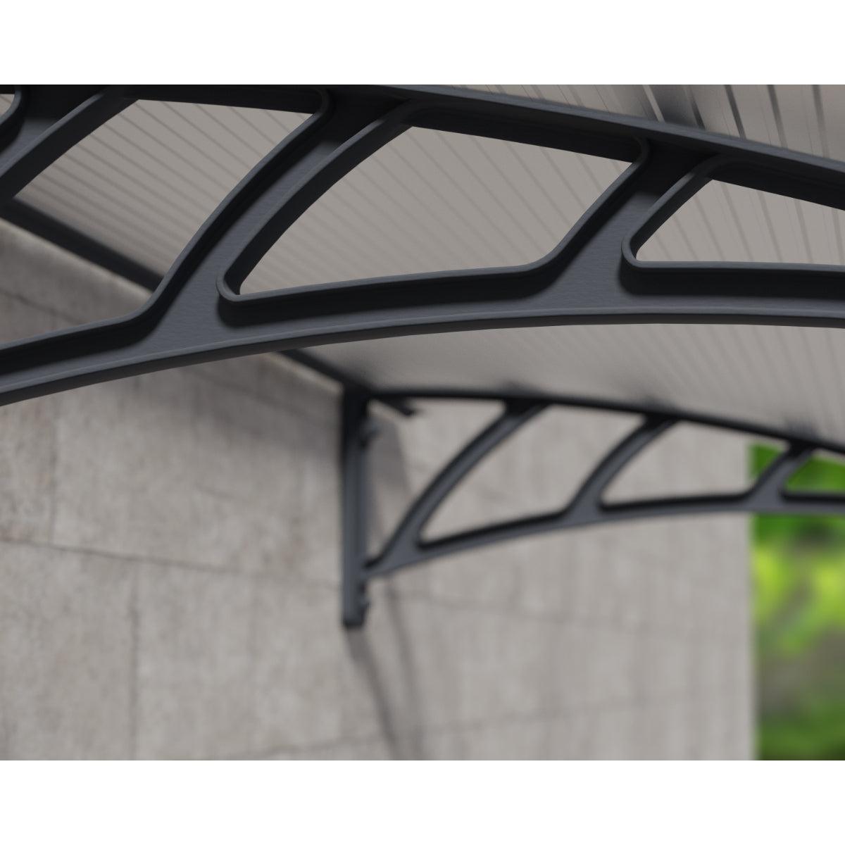 Neo Door Awning 4.5 x 2.8 ft TwinWall Panel | Palram-Canopia-Delightful Yard