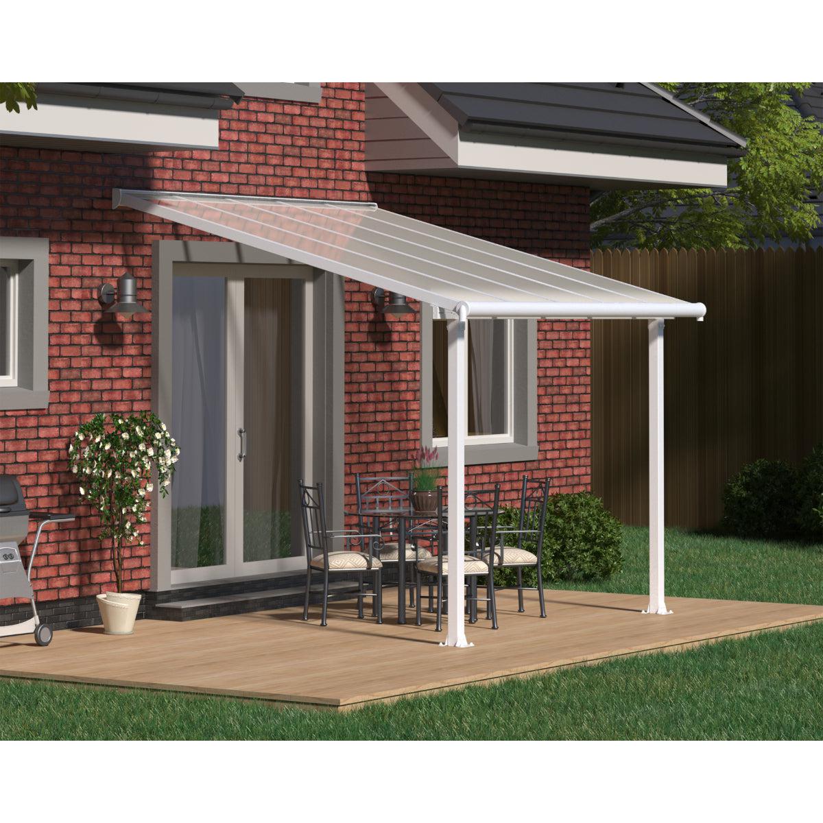 Olympia Aluminum Patio Covers 10 x 10 ft. Clear Panels | Palram-Canopia-Delightful Yard