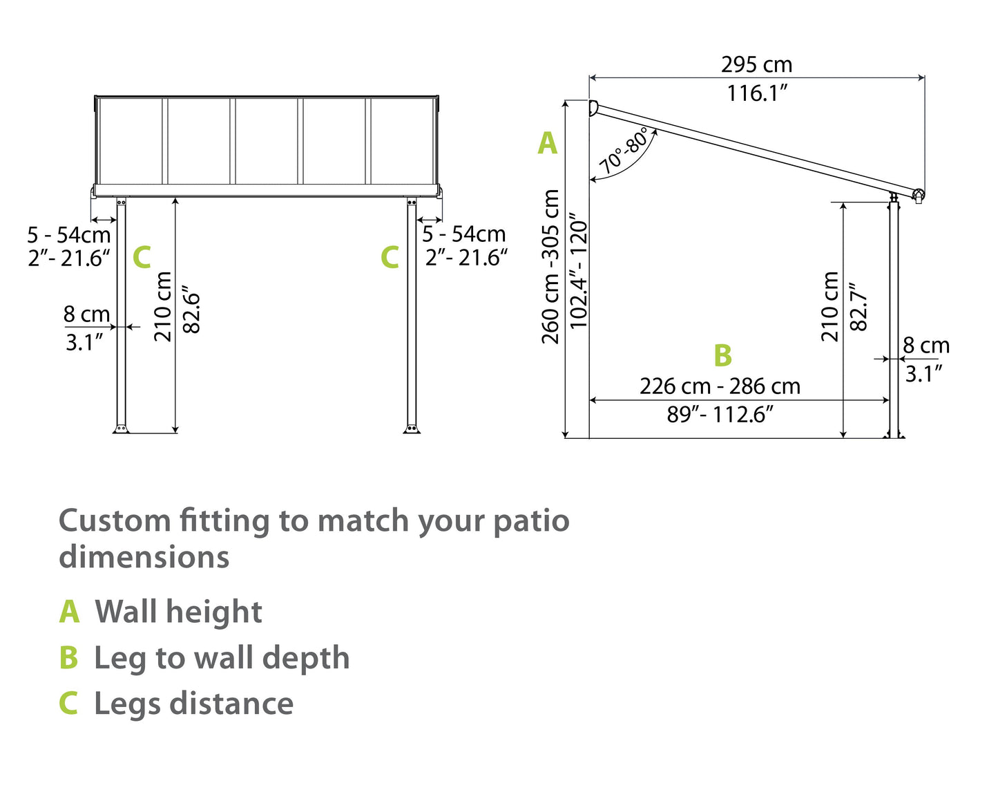 Olympia Aluminum Patio Covers 10 x 30 ft. | Palram-Canopia-Delightful Yard