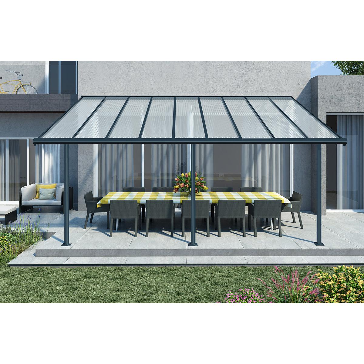 Olympia Aluminum Patio Covers 10 x 18 ft. | Palram-Canopia-Delightful Yard