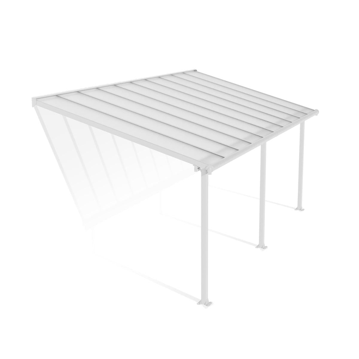 Olympia Aluminum Patio Covers 10 x 20 ft. Clear Panels | Palram-Canopia-Delightful Yard