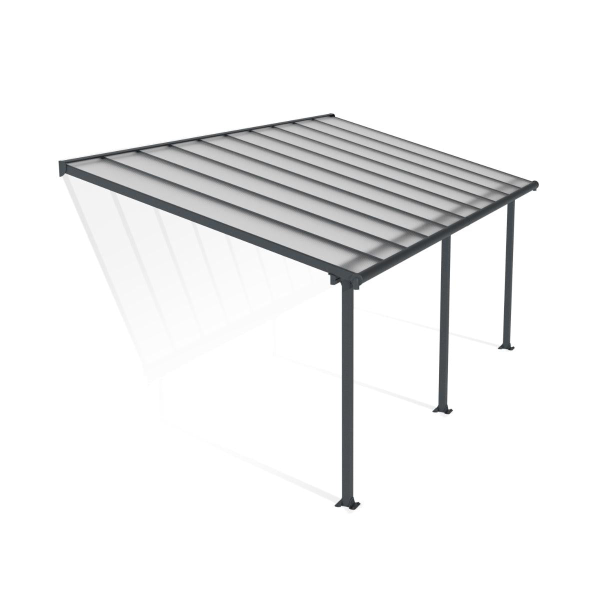 Olympia Aluminum Patio Covers 10 x 20 ft. Clear Panels | Palram-Canopia-Delightful Yard