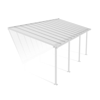 Olympia Aluminum Patio Covers 10 x 24 ft. Clear Panels | Palram-Canopia-Delightful Yard