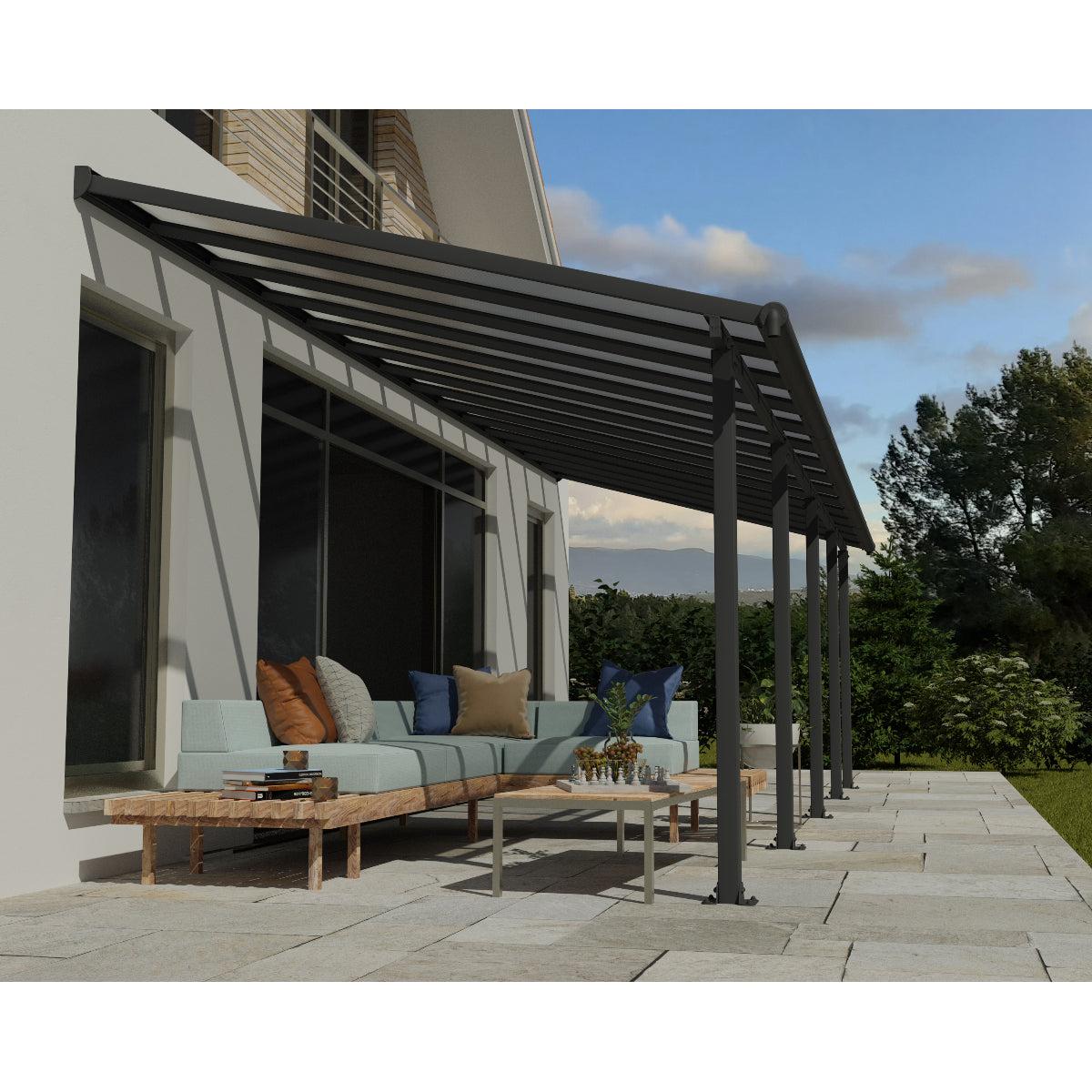 Olympia Aluminum Patio Covers 10 x 28 ft. | Palram-Canopia-Delightful Yard
