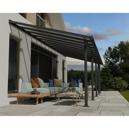 Olympia Aluminum Patio Covers 10 x 28 ft. | Palram-Canopia-Delightful Yard