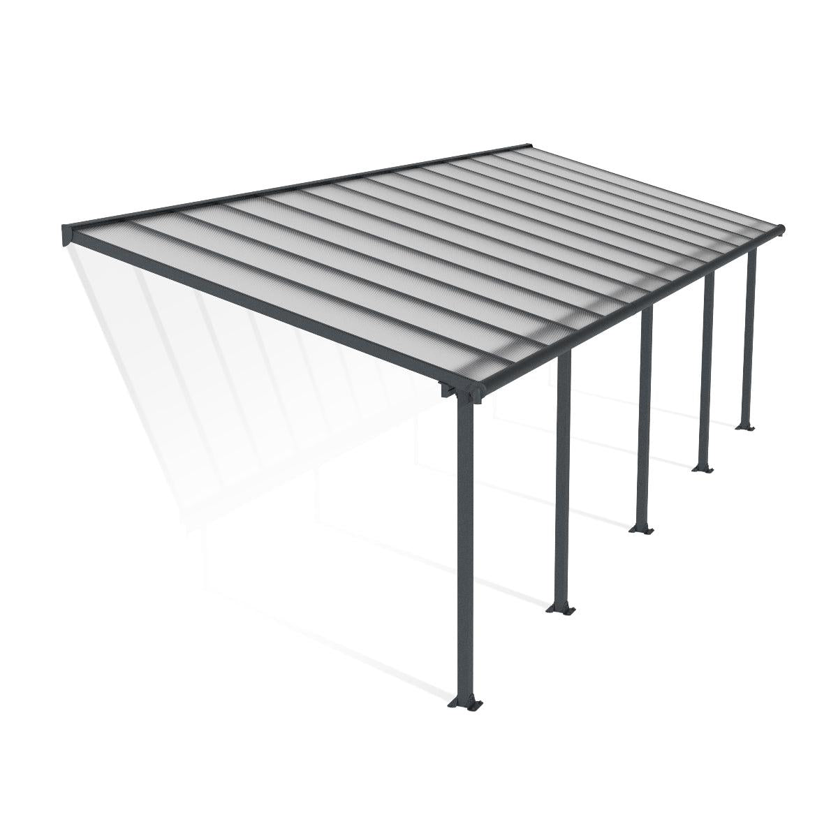 Olympia Aluminum Patio Covers 10 x 28 ft. | Palram-Canopia-Delightful Yard