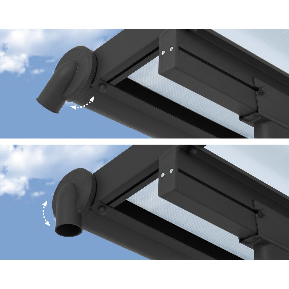 Olympia Aluminum Patio Covers 10 x 30 ft. Clear Panels | Palram-Canopia-Delightful Yard