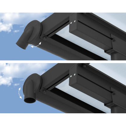 Olympia Aluminum Patio Covers 10 x 30 ft. Clear Panels | Palram-Canopia-Delightful Yard