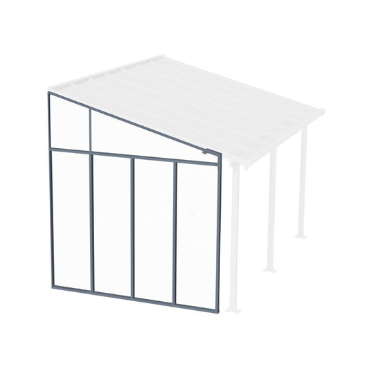 Olympia Aluminum Patio Covers Side Wall Clear Panels | Palram-Canopia-Delightful Yard