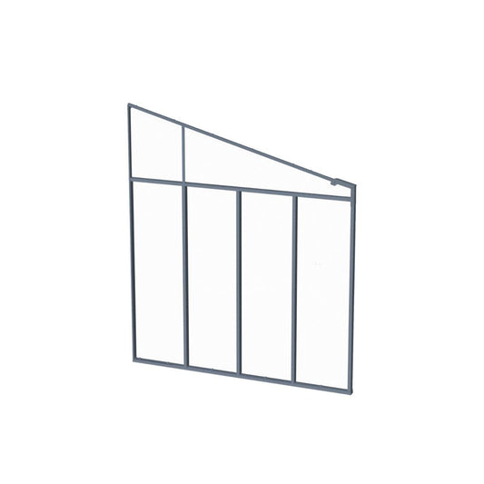 Olympia Aluminum Patio Covers Side Wall Clear Panels | Palram-Canopia-Delightful Yard