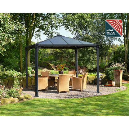 Palermo Aluminum Gazebo 10 x 10 ft. | Palram-Canopia-Delightful Yard