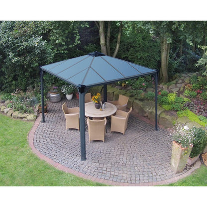 Palermo Aluminum Gazebo 10 x 10 ft. | Palram-Canopia-Delightful Yard