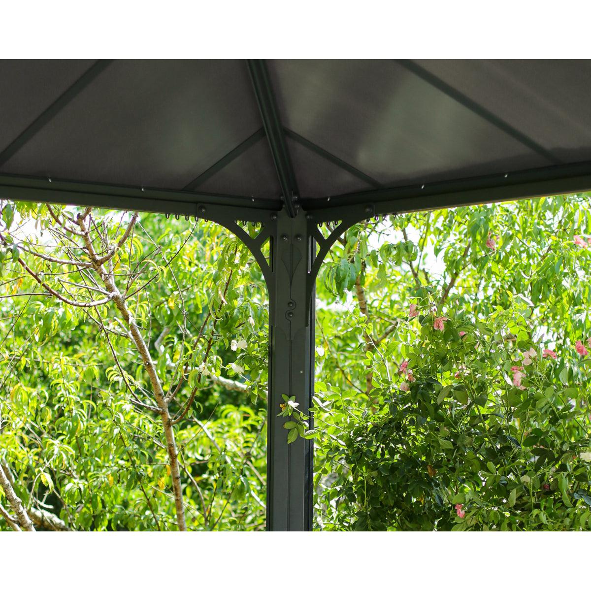 Palermo Aluminum Gazebo 14 x 14 ft. | Palram-Canopia-Delightful Yard