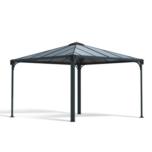 Palermo Aluminum Gazebo 12 x 12 ft. | Palram-Canopia-Delightful Yard