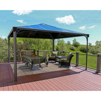 Palermo Aluminum Gazebo 14 x 14 ft. | Palram-Canopia-Delightful Yard