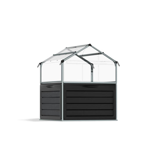 Plant Inn Polycarbonate Mini Greenhouse 4 x 4 ft. | Palram-Canopia-Delightful Yard