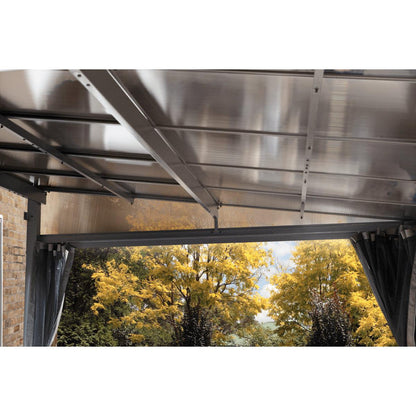 Pompano Aluminum Wall-Mounted Gazebo Patio Cover 10 x 10 ft | Sojag-Delightful Yard