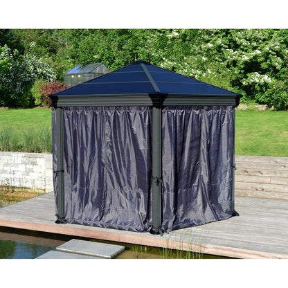 Roma 12 x 14 ft. Gazebo Curtain Set | Palram-Canopia-Delightful Yard