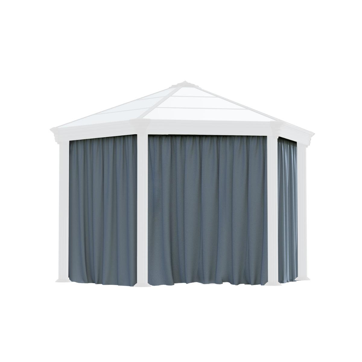Roma 12 x 14 ft. Gazebo Curtain Set | Palram-Canopia-Delightful Yard
