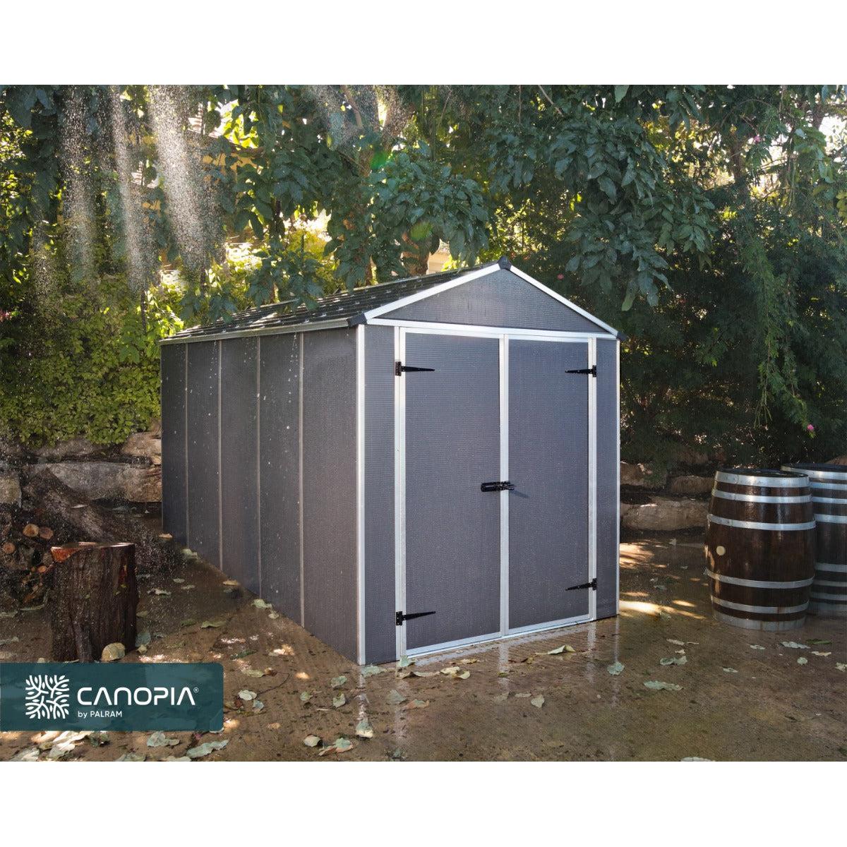 Rubicon Heavy Duty Skylight Shed 6 x 12 ft. | Palram-Canopia-Delightful Yard