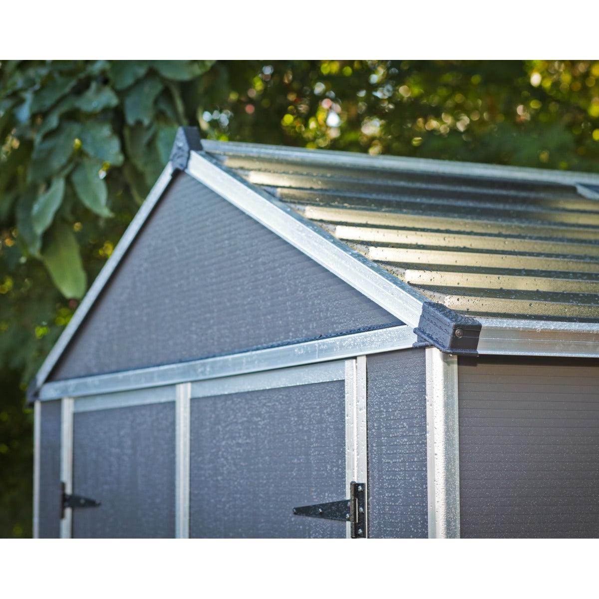 Rubicon Heavy Duty Skylight Shed 8 x 10 ft. | Palram-Canopia-Delightful Yard