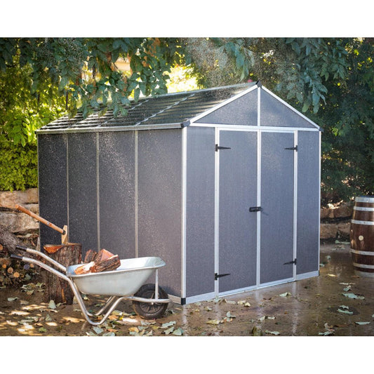 Rubicon Heavy Duty Skylight Shed 8 x 10 ft. | Palram-Canopia-Delightful Yard