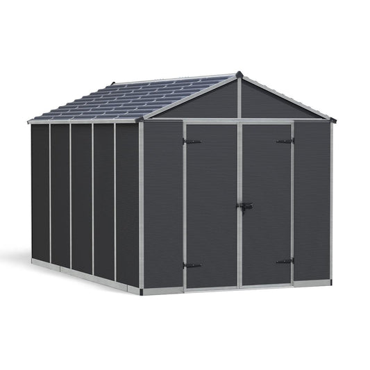 Rubicon Heavy Duty Skylight Shed 8 x 12 ft. | Palram-Canopia-Delightful Yard