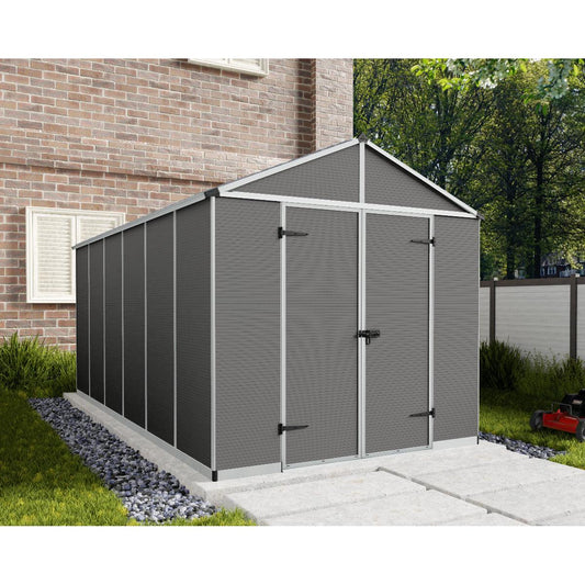 Rubicon Heavy Duty Skylight Shed 8 x 15 ft. | Palram-Canopia-Delightful Yard