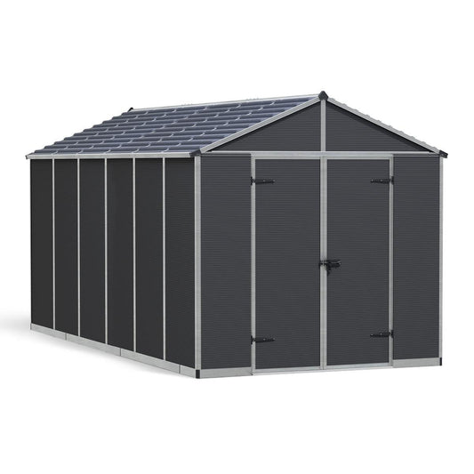 Rubicon Heavy Duty Skylight Shed 8 x 15 ft. | Palram-Canopia-Delightful Yard