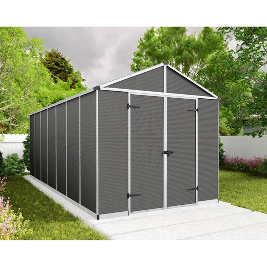 Rubicon Heavy Duty Skylight Shed 8 x 17 ft. | Palram-Canopia-Delightful Yard