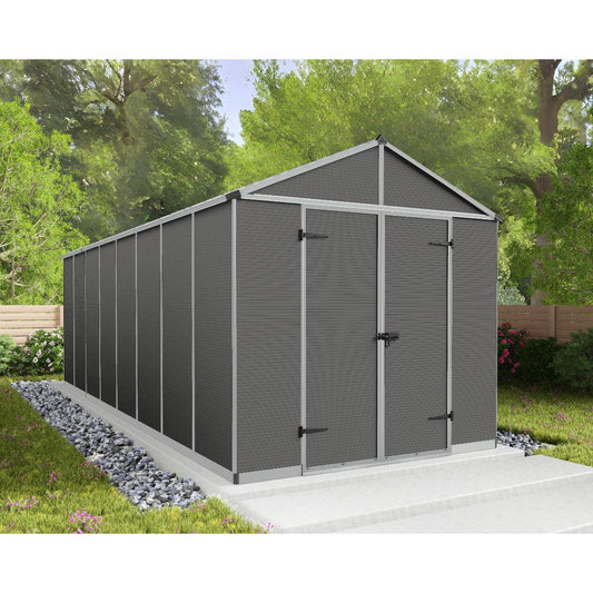 Rubicon Heavy Duty Skylight Shed 8 x 20 ft. | Palram-Canopia-Delightful Yard